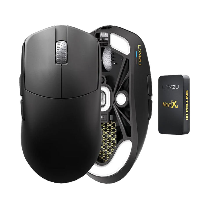 Mouse gamer inalámbrico LAMZU MAYA X, color negro