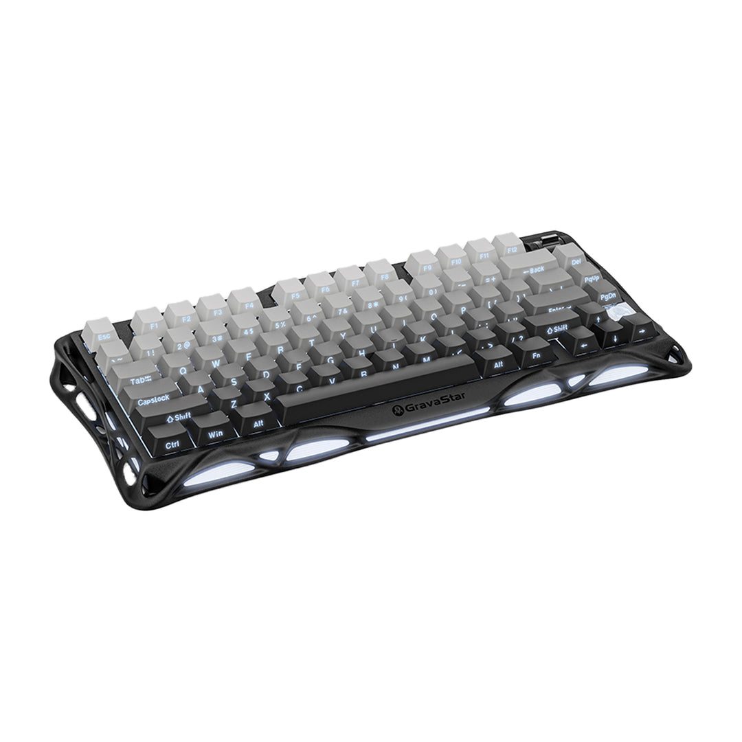 Teclado gamer GravarStar Mercury K1 Inalambrico Ingles Gradient Black - Achorao