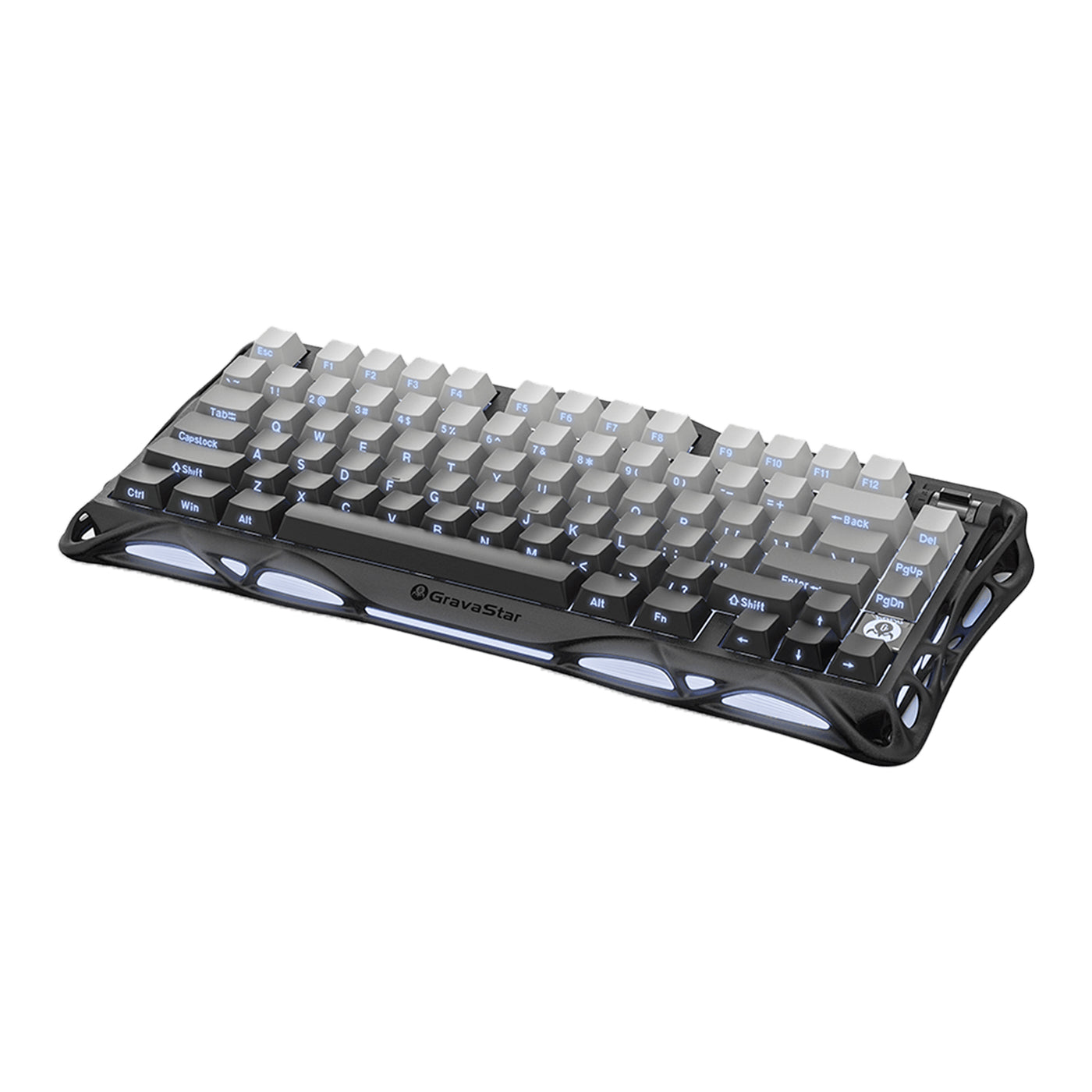 Teclado gamer GravarStar Mercury K1 Inalambrico Ingles Gradient Black - Achorao