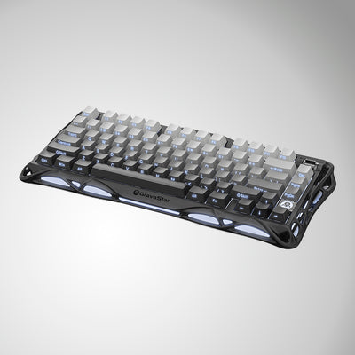 Teclado gamer GravarStar Mercury K1 Inalambrico Ingles Gradient Black - Achorao