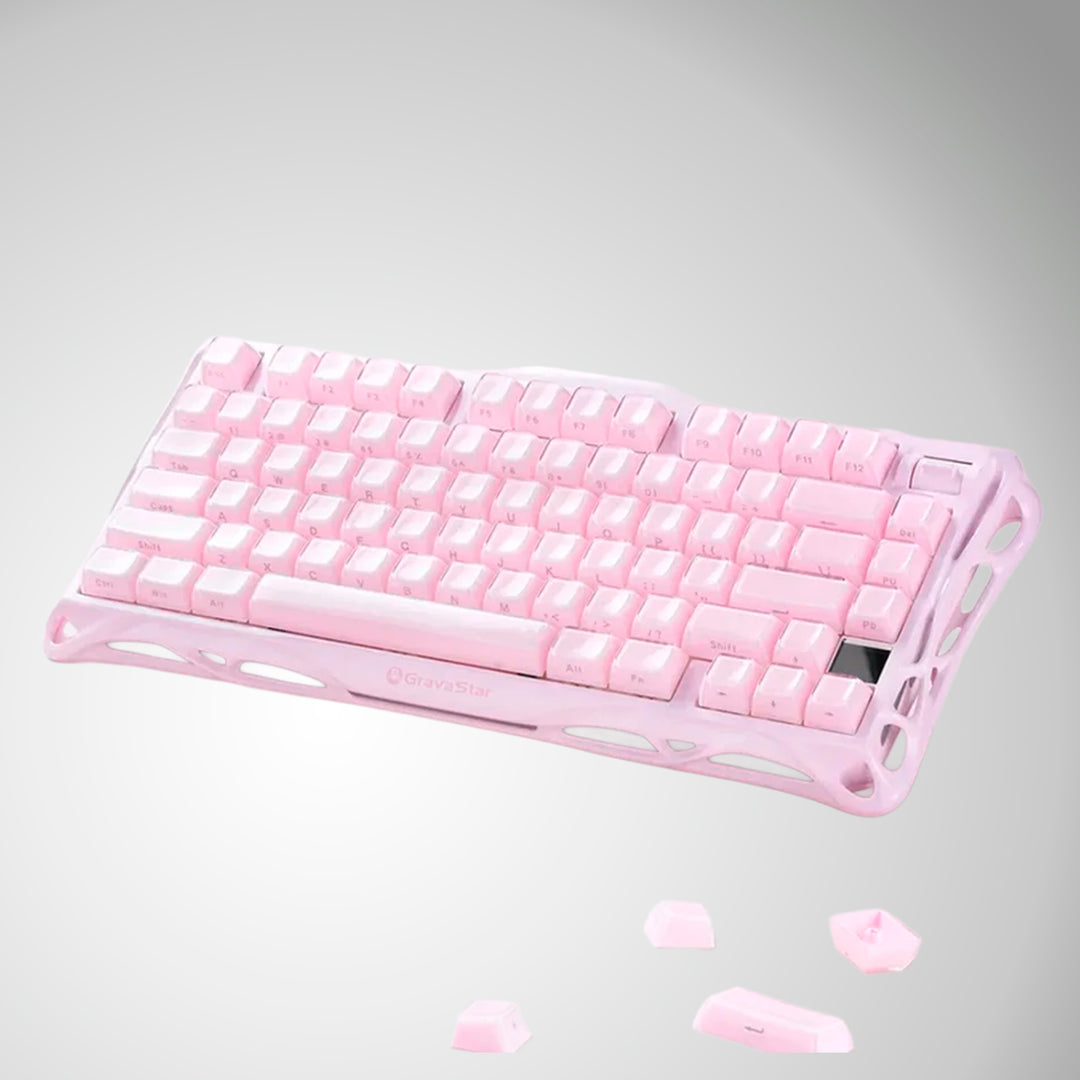 Teclado mecánico gamer Gravastar Mercury K1, inalámbrico, layout inglés - Achorao