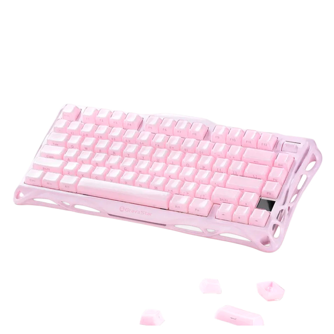 Teclado mecánico gamer Gravastar Mercury K1, inalámbrico, layout inglés - Achorao
