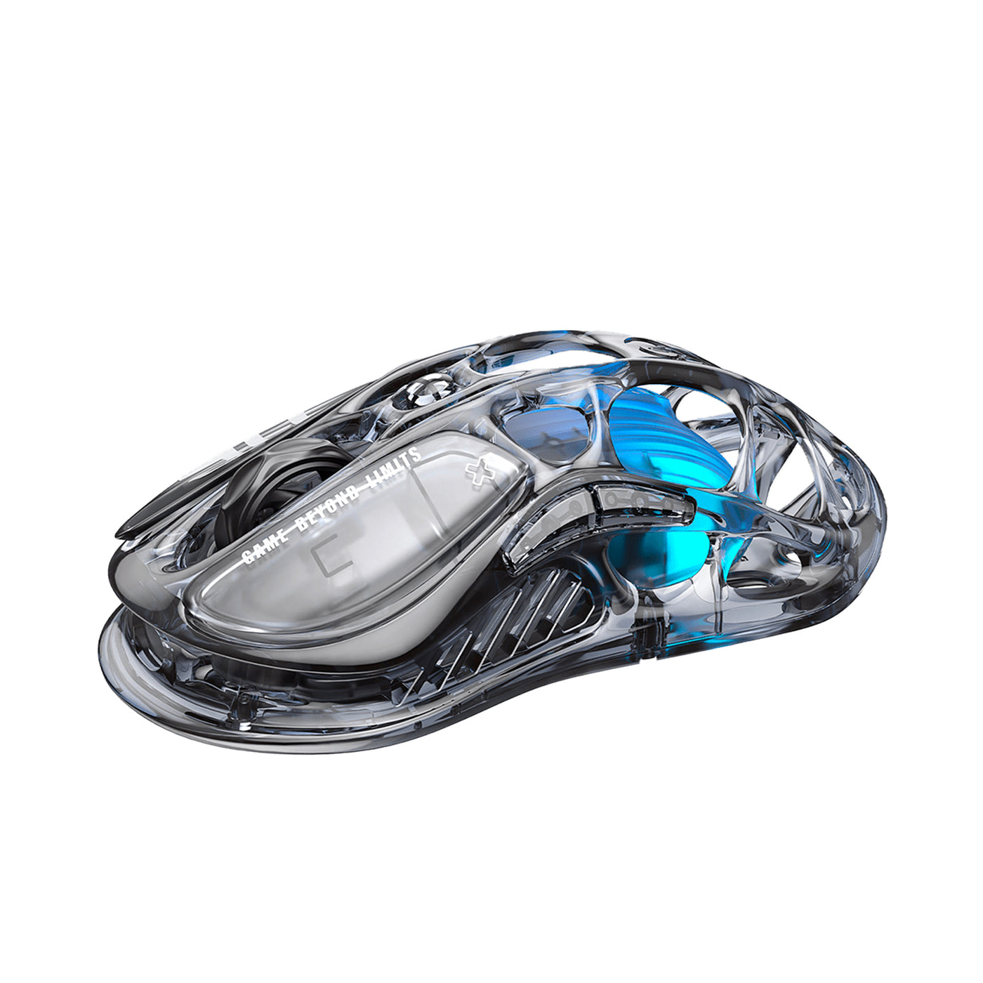 Mouse gamer GravarStar Mercury M2 Inalámbrico Trasparente Negro - Achorao
