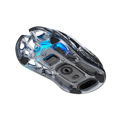Mouse gamer GravarStar Mercury M2 Inalámbrico Trasparente Negro - Achorao