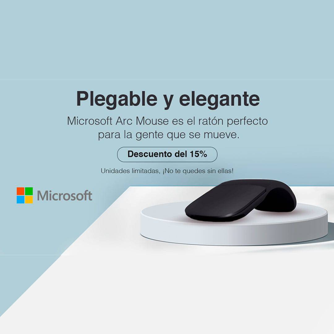 Mouse plegable Microsoft Arc(P163B) - Achorao