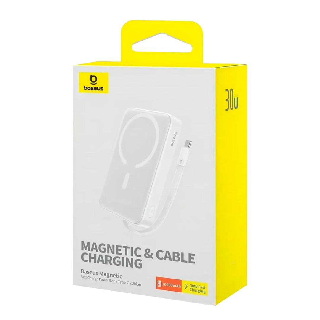 Mini PowerBank inalámbrico magnético Baseus, 10000 mAh, 30W Carga rápida, con cable tipo C