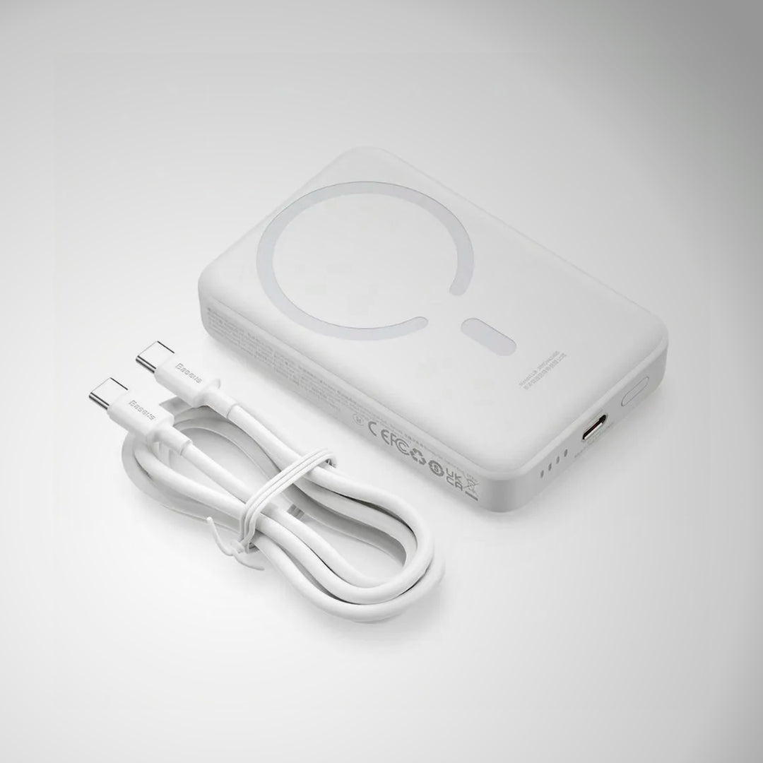 Mini PowerBank inalámbrico magnético Baseus, 10000 mAh, 30W Carga rápida, con cable tipo C
