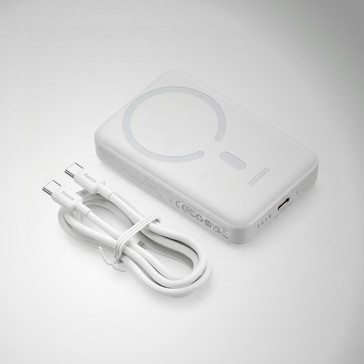 Mini PowerBank inalámbrico magnético Baseus, 10000 mAh, 30W Carga rápida, con cable tipo C