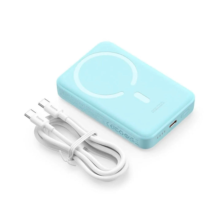 Mini PowerBank inalámbrico magnético Baseus, 10000 mAh, 30W Carga rápida, con cable tipo C