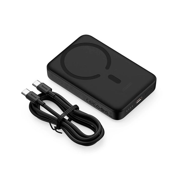 Mini PowerBank inalámbrico magnético Baseus, 10000 mAh, 30W Carga rápida, con cable tipo C