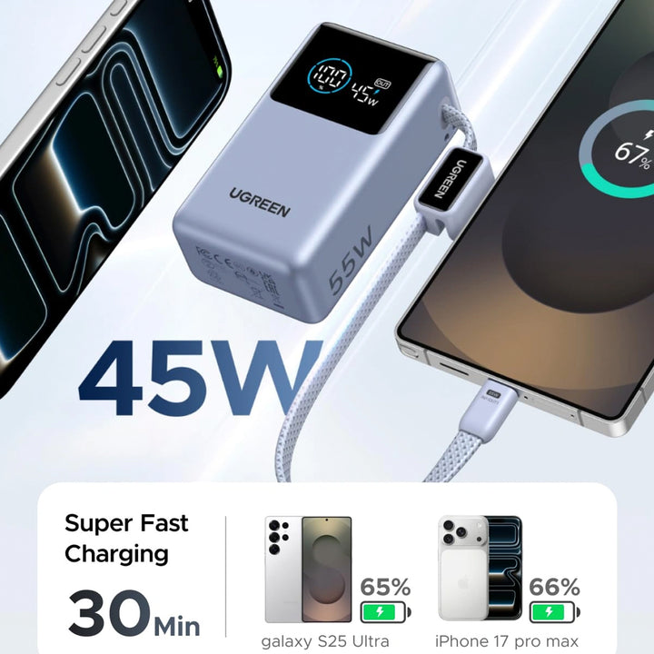 PowerBank mini Ugreen Nexode Pro 55W, 10000 mAh PB727