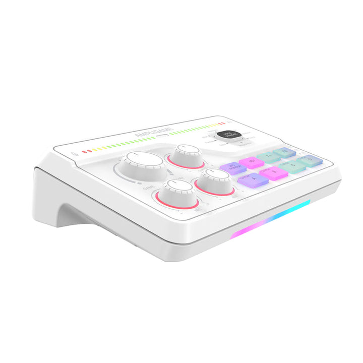 Mezclador de audio para streaming y gaming FIFINE AmpliGame SC8 USB con efectos de voz - Achorao