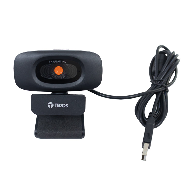 Webcam TEROS TE-9073N 4K, Microfono Incorporado USB 2.0 - Achorao