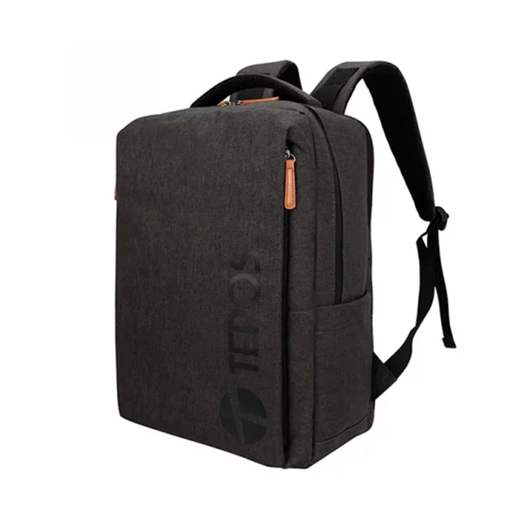 Mochila TEROS City III TE-9045GR gris para laptop de 15,6 pulgadas