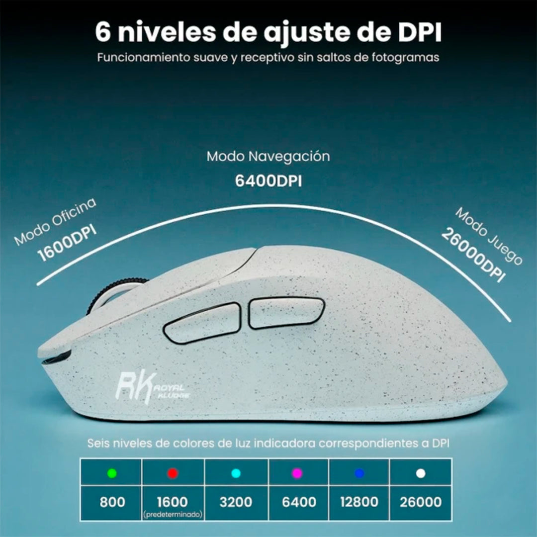 Mouse Royal Kludge MG5 Inalambrico Save the Ocean