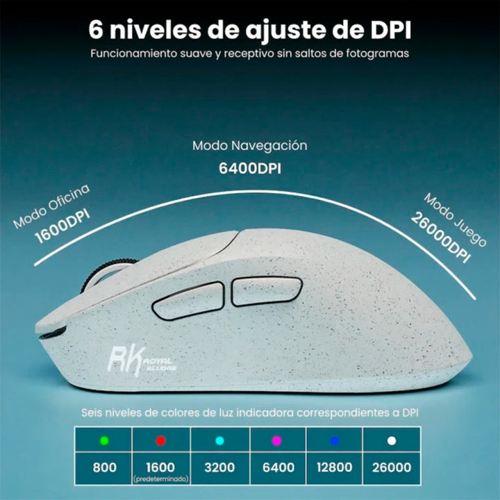Mouse Royal Kludge MG5 Inalambrico Save the Ocean