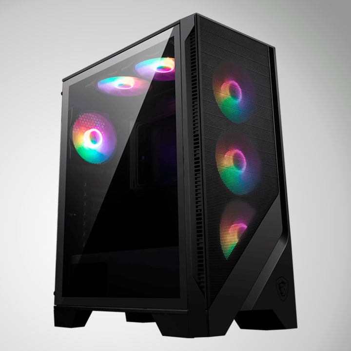 Case MSI MAG FORGE 120A AIRFLOW, Mid Tower con fuente 650W BRONZE - Achorao