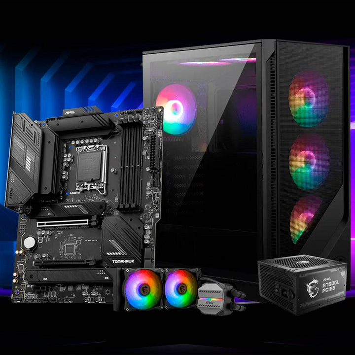 Case MSI MAG FORGE 120A AIRFLOW, Mid Tower con fuente 650W BRONZE - Achorao