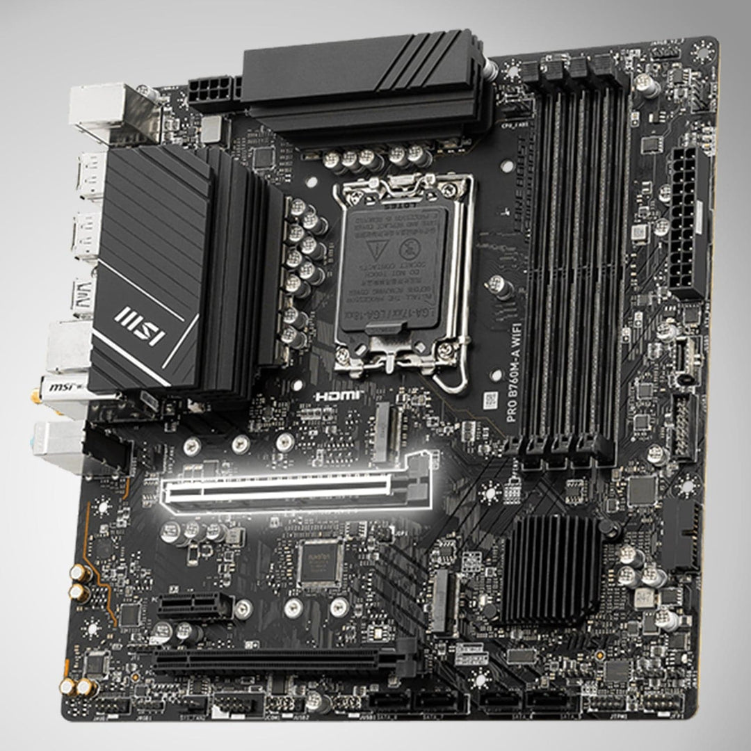 Motherboard MSI PRO B760M-A WIFI, Chipset Intel B760, LGA1700, HDMI x2, DP x2, mATX - Achorao