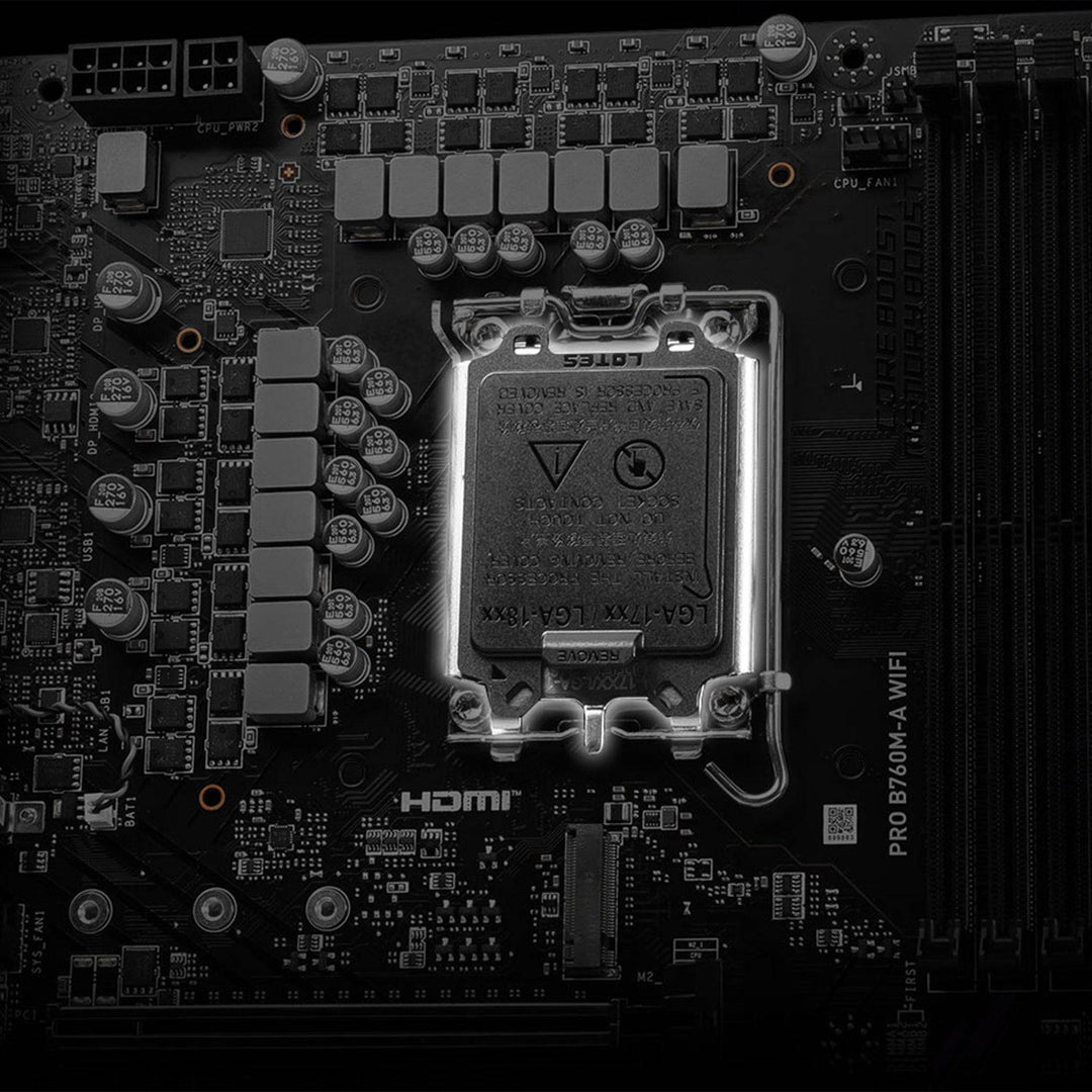 Motherboard MSI PRO B760M-A WIFI, Chipset Intel B760, LGA1700, HDMI x2, DP x2, mATX - Achorao