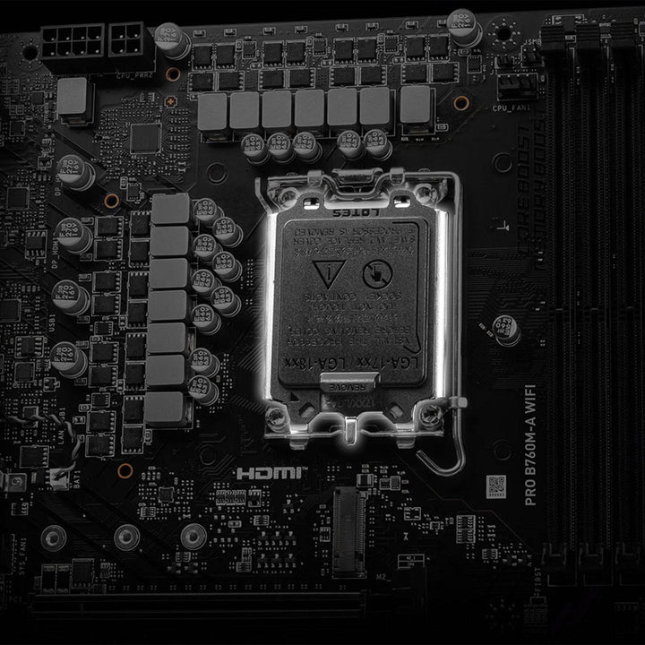 Motherboard MSI PRO B760M-A WIFI, Chipset Intel B760, LGA1700, HDMI x2, DP x2, mATX - Achorao
