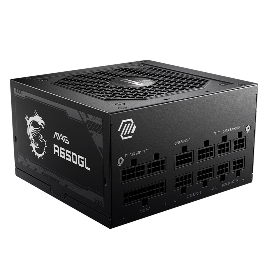 Fuente de alimentación MSI MAG A650GL, 650W, 80 PLUS Gold, Formato ATX - Achorao