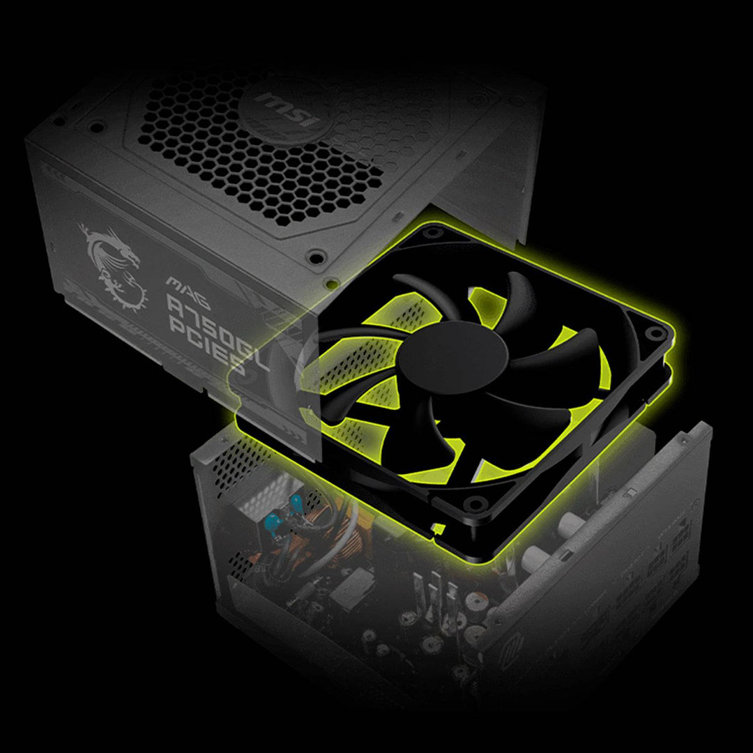 Fuente de alimentación MSI MAG A750GL PCIE5, 750W, 80 PLUS Gold, Formato ATX. - Achorao
