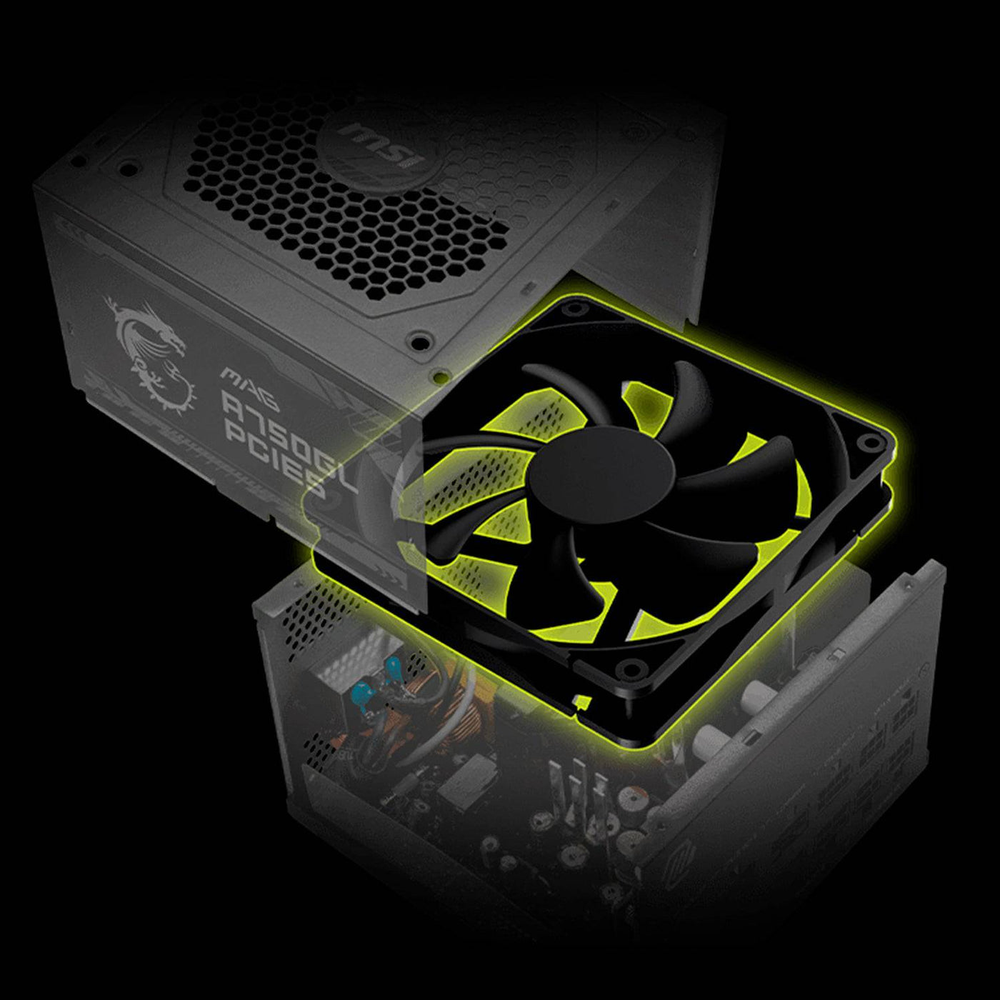 Fuente de alimentación MSI MAG A750GL PCIE5, 750W, 80 PLUS Gold, Formato ATX. - Achorao