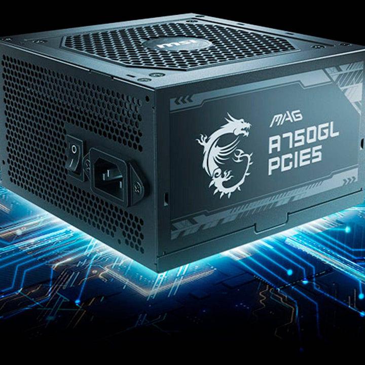 Fuente de alimentación MSI MAG A750GL PCIE5, 750W, 80 PLUS Gold, Formato ATX. - Achorao