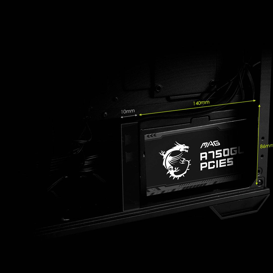 Fuente de alimentación MSI MAG A750GL PCIE5, 750W, 80 PLUS Gold, Formato ATX. - Achorao