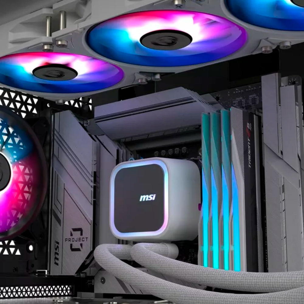 Refrigerador líquido de CPU MSI MAG CORELIQUID A13 360 WHITE - Achorao