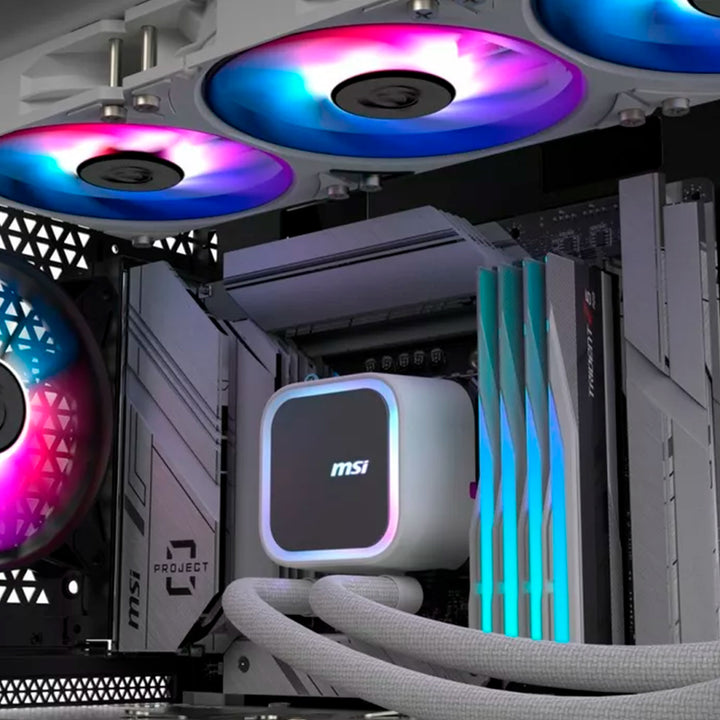 Refrigerador líquido de CPU MSI MAG CORELIQUID A13 360 WHITE - Achorao