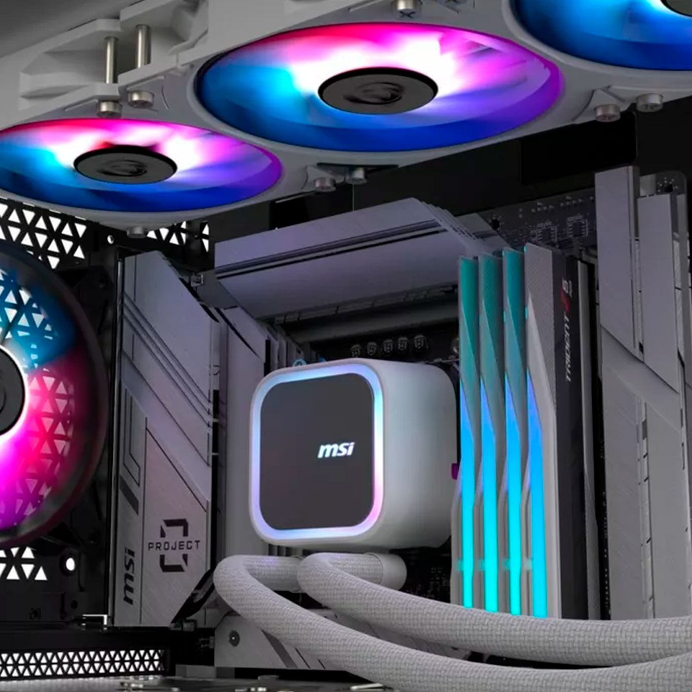 Refrigerador líquido de CPU MSI MAG CORELIQUID A13 360 WHITE - Achorao