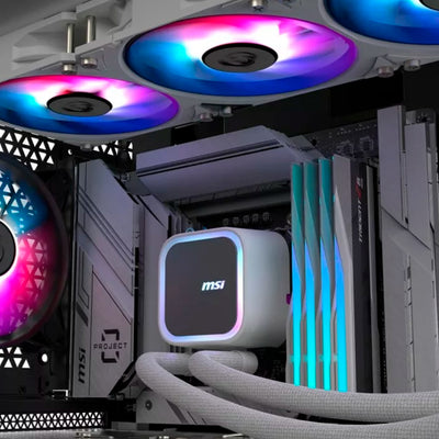 Refrigerador líquido de CPU MSI MAG CORELIQUID A13 360 WHITE - Achorao