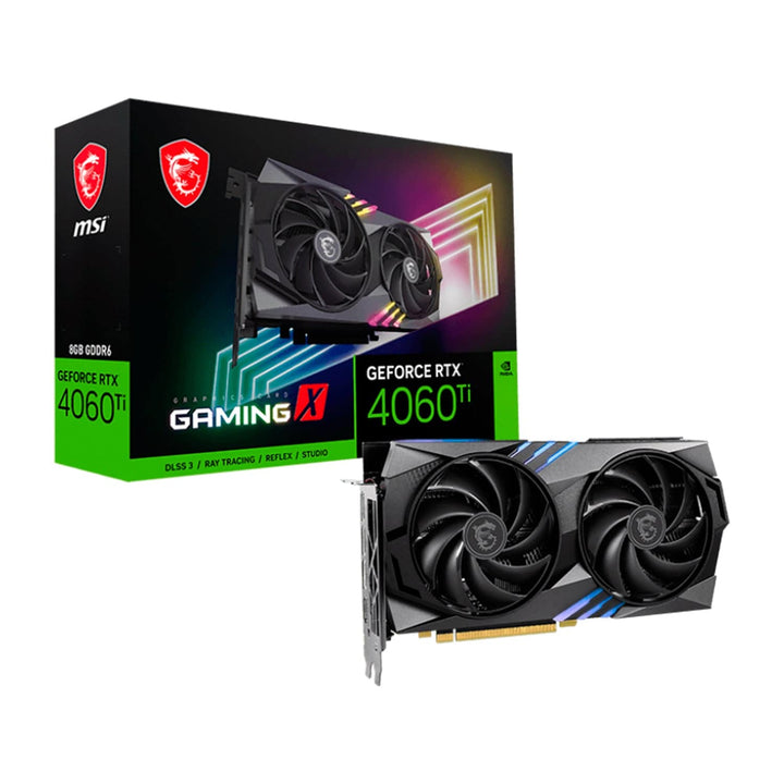 Tarjeta de video MSI GeForce RTX 4060 Ti GAMING X 8G, 8GB GDDR6, PCIe 4.0 x16 (Utiliza x8) - Achorao