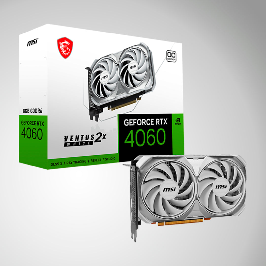 Tarjeta de video MSI GeForce RTX 4060 VENTUS 2X WHITE 8G OC, 8GB GDDR6, PCIe Gen 4.0 x8 - Achorao