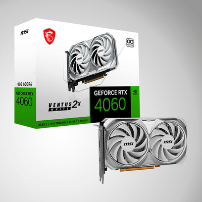 Tarjeta de video MSI GeForce RTX 4060 VENTUS 2X WHITE 8G OC, 8GB GDDR6, PCIe Gen 4.0 x8 - Achorao