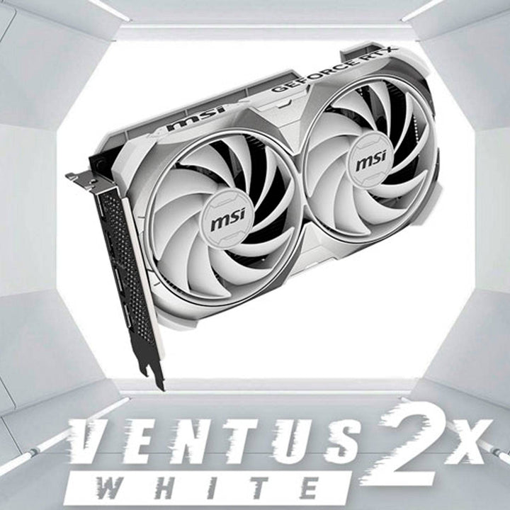 Tarjeta de video MSI GeForce RTX 4060 VENTUS 2X WHITE 8G OC, 8GB GDDR6, PCIe Gen 4.0 x8 - Achorao