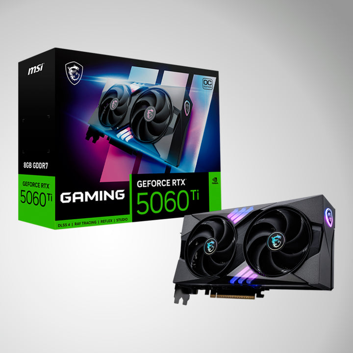 Tarjeta de video MSI GeForce RTX 5060 Ti 8G GAMING OC, 8 GB GDDR7, PCIe Gen 5.0 - Achorao