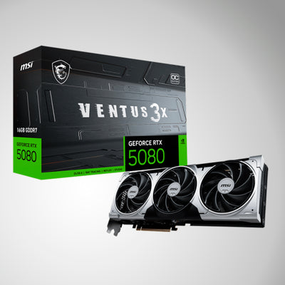 Tarjeta de video MSI GeForce RTX 5080 VENTUS 3X OC PLUS, 16GB GDDR7 - Achorao