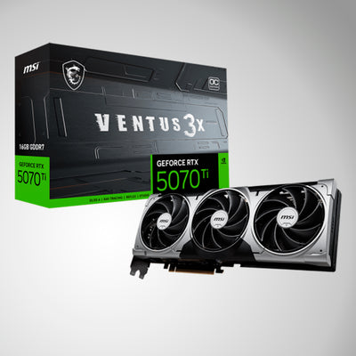 Tarjeta de video MSI RTX 5070 TI VENTUS 3X OC 16G GDDR7, PCIe Gen 5 - Achorao