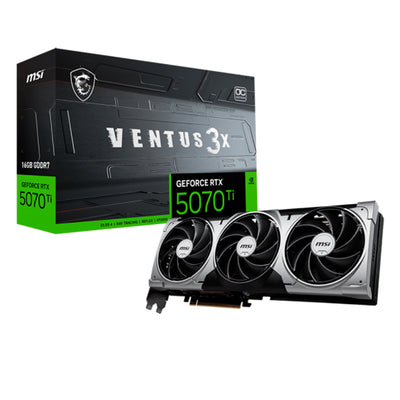 Tarjeta de video MSI RTX 5070 TI VENTUS 3X OC 16G GDDR7, PCIe Gen 5 - Achorao