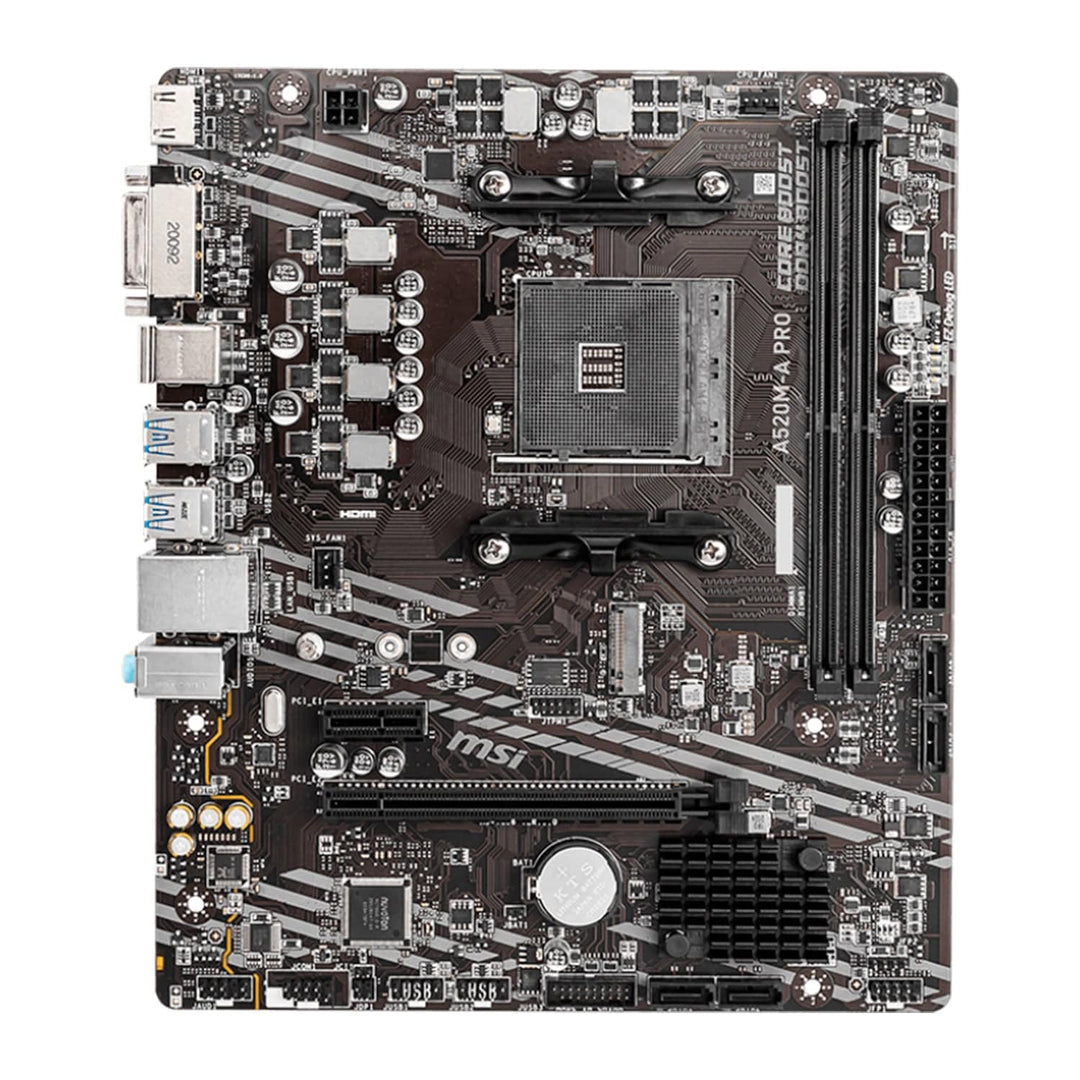 Motherboard MSI A520M-A PRO, Chipset AMD A520, Socket AMD AM4, mATX - Achorao
