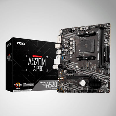 Motherboard MSI A520M-A PRO, Chipset AMD A520, Socket AMD AM4, mATX - Achorao
