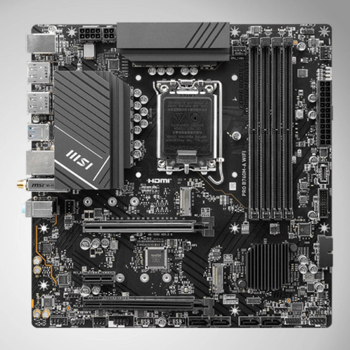 Motherboard MSI PRO B760M-A WIFI, Chipset Intel B760, LGA1700, HDMI x2, DP x2, mATX - Achorao