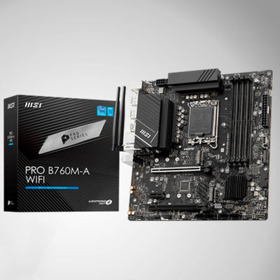 Motherboard MSI PRO B760M-A WIFI, Chipset Intel B760, LGA1700, HDMI x2, DP x2, mATX - Achorao