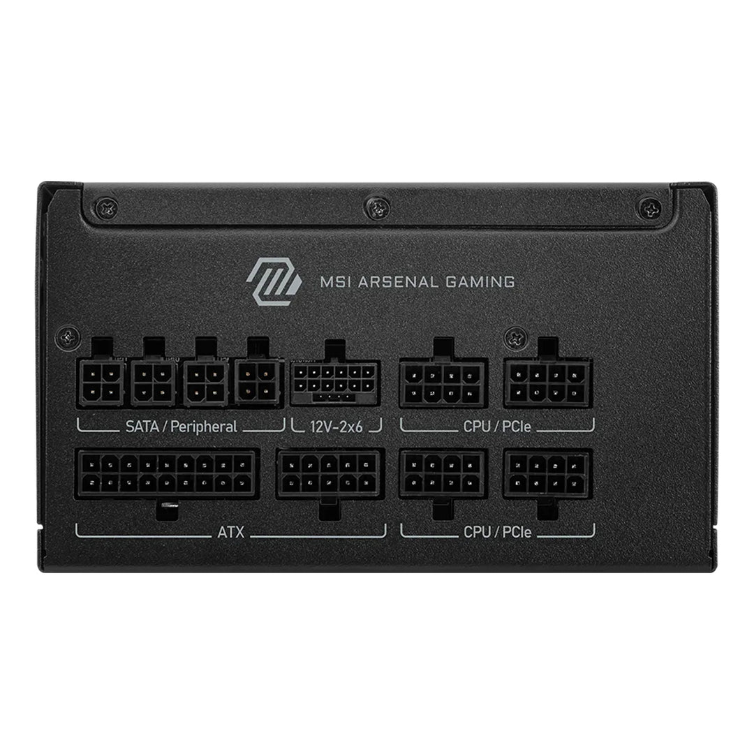 Fuente de poder MSI MAG 1000GLS, 1000w 80+ Gold PCIe 5.0, modular
