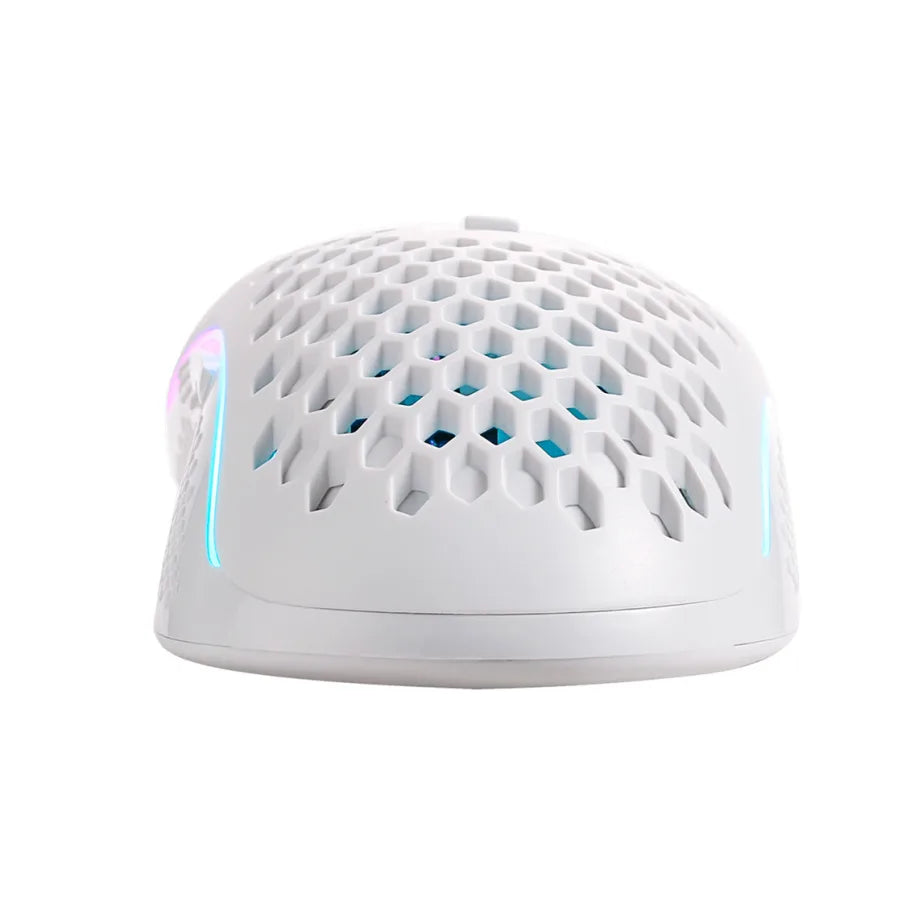 Mouse gamer Redragon Storm Pro M808-KS, inalámbrico, RGB, blanco - Achorao