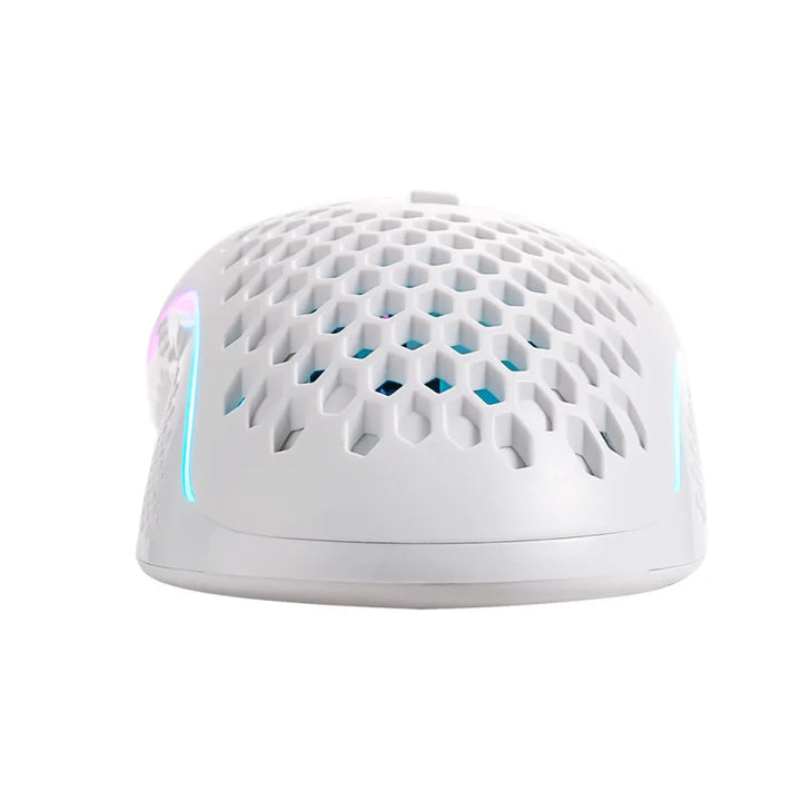 Mouse gamer Redragon Storm Pro M808-KS, inalámbrico, RGB, blanco - Achorao