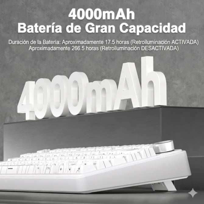 Teclado Aula F75 RGB Inalambrico Ingles - Star Vector Switch - Achorao